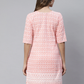 Peach-Coloured Embroidered Chikankari Kurti