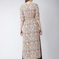 Pink Floral Printed Crepe Maxi Top