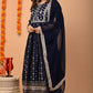 Printed Kurta, Palazzo & Dupatta Set