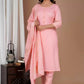 Women Cotton Rayon Turqoise Kurta, Pant And Dupatta Set