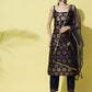 Women Silk Blend Kurta, Pant And Net Dupatta Set