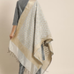 Women Grey Solid Kurta with Trousers & Woven Design Dupatta
