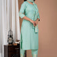 Women Printed Rayon Kurta and Pants Set with Dupatta