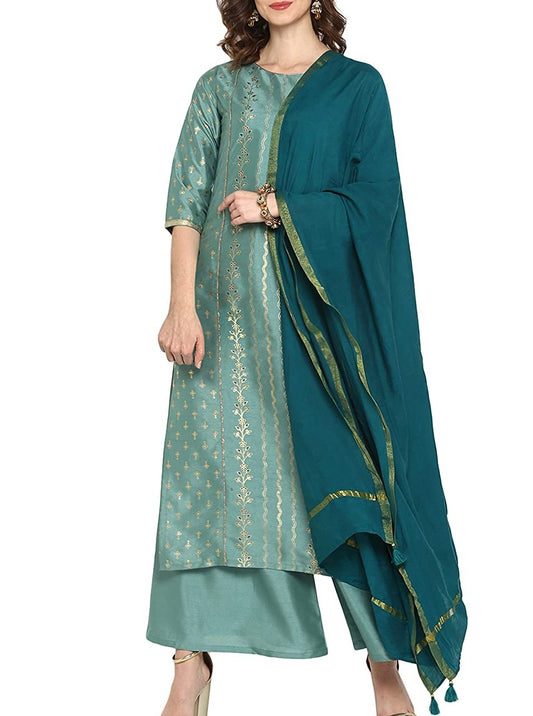 Women's Trendy Silk Kurta Set