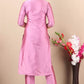 Women Rama Art Silk Kurta set