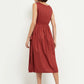 Viscose Rayon A-line Woven Dress