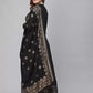 Viscose Rayon Black Anarkali Kurta set
