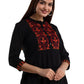 Women's Rayon Embroidered Regular Fit Top