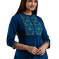 Women's Rayon Embroidered Regular Fit Top