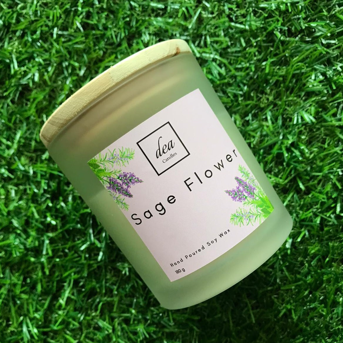Sage Flower Soy wax candle