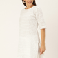 White Embroidered Chikankari Kurti