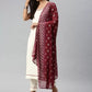 White Kurta set with Dupatta