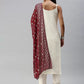 White Kurta set with Dupatta
