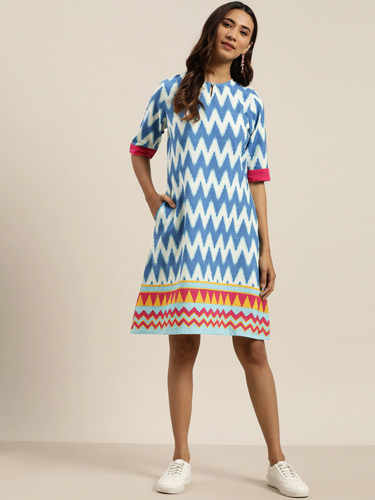 Women Pure Cotton A-Line Dress