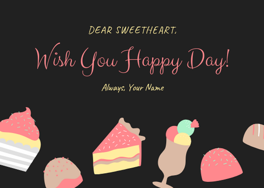 WISH YOU A HAPPY DAY - GREETING CARD | Amy's Cart Singapore