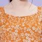 Women A line Orange Dress