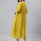 Women A-line Yellow Dress