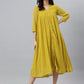 Women A-line Yellow Dress