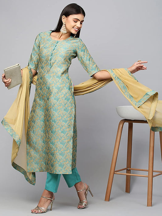 Women Banarasi Silk Kurta set