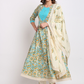 Women Beige Floral Printed Cotton Kurta Set