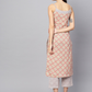Women Beige & Pink Kurta Set