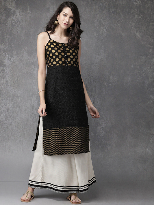 Women's Embroidered A-Line Kurta