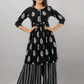 Women Black Embroidered Kurta Set
