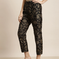 Women Floral Printed Tapered Cigerette Trousers