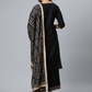 Women Black Pure Cotton Kurta Set