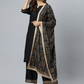 Women Black Pure Cotton Kurta Set