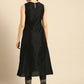 Women Black Regular Embroidered Kurta with Trousers