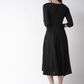 Women Black Solid A-Line Dress