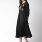 Women Black Solid A-Line Dress