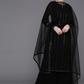 Women Black Striped Kurta Palazzos & Dupatta Set