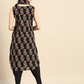 Women Black Kurta with Dhoti Pants