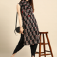 Women Black Kurta with Dhoti Pants