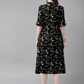 Women Black & White Printed Kurta
