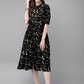 Women Black & White Printed Kurta