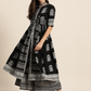 Women Black & White Printed Kurta Set