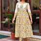 Women Block Printed Anarkali Kurta and Pant Set with Dupatta