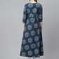 Women Blue Ethnic Printed Kurta