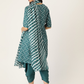 Women Blue Ethnic Motifs Printed Kurta Set