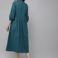 Women Blue Striped Dress