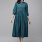 Women Blue Striped Dress