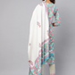 Women Blue & Off-White Printed Kurta Set
