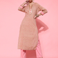 Women Brown Ethnic Motifs Printed Kurta Set