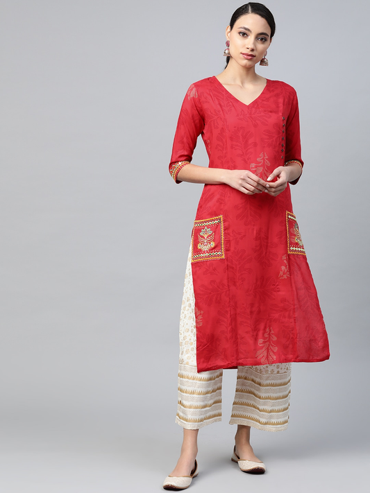 Women Ethnic Motifs Print Kurta Set