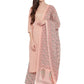 Women Cotton Pink Kurta set with Dupatta