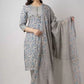 Women Fashion Floral Print Kurta Salwar & Dupatta Set