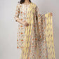 Women Fashion Floral Print Kurta Salwar & Dupatta Set
